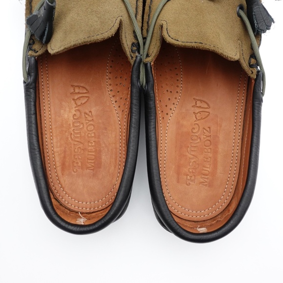 SLD NEW Size 11.5 Men's Easymoc x Muleboyz Lifted Tassel Loafers 98918 Black - Picture 4 of 6